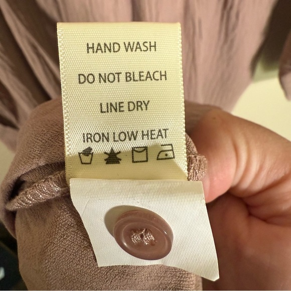 NWT Max Studio Taupe Long Sleeve Button up Dress size Medium - Picture 10 of 10